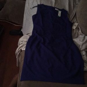 A blue dress